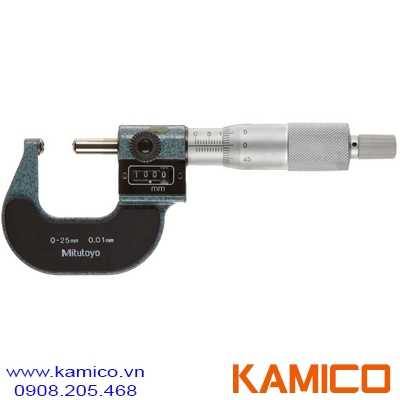 295-215 Panme cơ khí đếm số đo ống 0-25mm, đầu đo hình cầu
