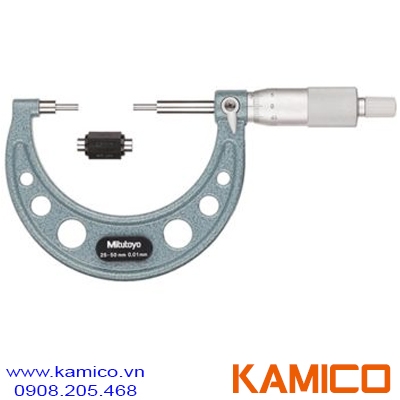 111-116 Panme cơ khí đầu nhỏ 25-50mm x0.01mm Mitutoyo