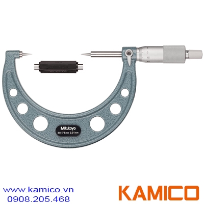 112-155 Panme cơ khí đầu nhọn 50-75mm x0.01mm Mitutoyo