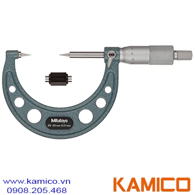 112-166 Panme cơ khí đầu nhọn 25-50mm x0.01mm Mitutoyo