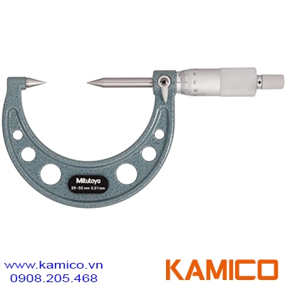 112-214 Panme cơ khí đầu nhọn 25-50mm x0.01mm Mitutoyo