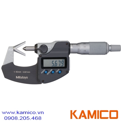 314-251-30 Panme điện tử 1-15mm x0.001, Anvil dạng V