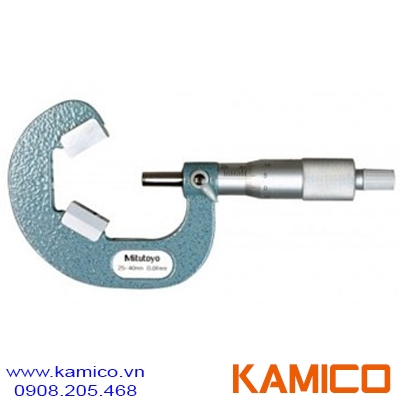 114-103 Panme cơ khí 25-40mm x0.01mm , Anvil dạng V