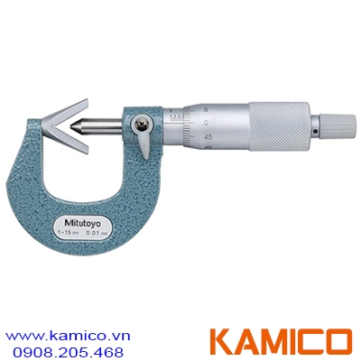 114-161 Panme cơ khí 1-15mm x0.01mm , Anvil dạng V