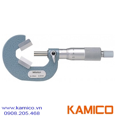 114-162 Panme cơ khí 10-25mm x0.01mm , Anvil dạng V