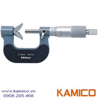 114-121 Panme cơ khí 5-25mm x0.01mm, Anvil dạng V