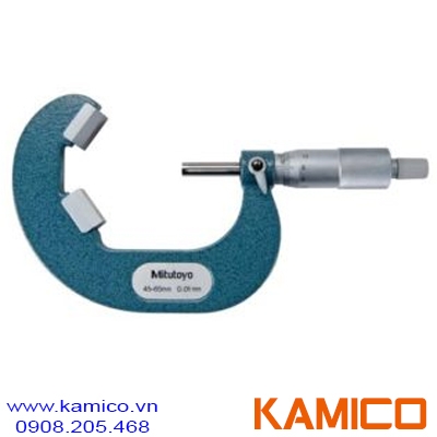114-122 Panme cơ khí 25-45mm x0.01mm, Anvil dạng V