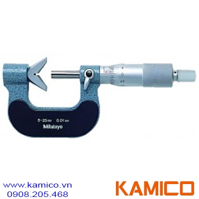 114-165 Panme cơ khí 5-25mm x0.01mm, Anvil dạng V