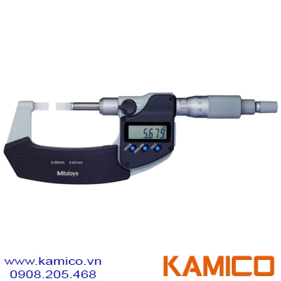 422-230-30 Panme điện tử mỏ dẹt 0-25mm x0.001mm