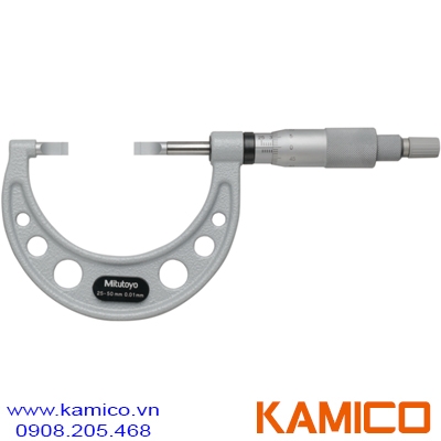122-112-10 Panme cơ khí mỏ dẹt 25-50mm x0.01 Mitutoyo