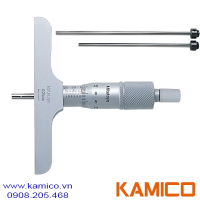129-114 Thước đo sâu cơ khí 0-75mm x0.01mm Mitutoyo