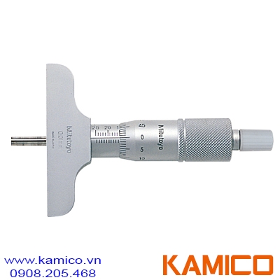 128-101 Thước đo sâu cơ khí 0-25mm x0.01mm Mitutoyo