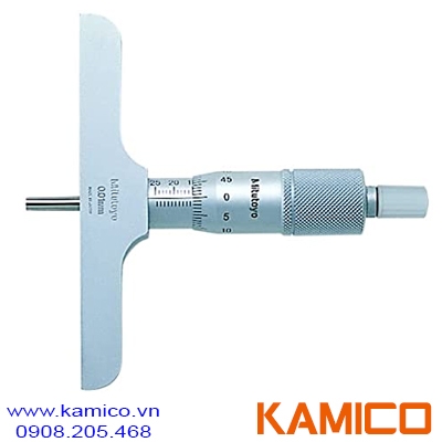 128-104 Thước đo sâu cơ khí 0-25mm x0.01mm Mitutoyo
