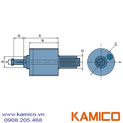 Đầu kẹp dao phay cho máy tiện CNC tiêu chuẩn DIN1809