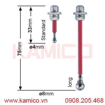 Đầu dò V-3D-05, V-3D-06 cho đồng hồ dò tâm V-3D Vertex