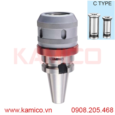 Bầu kẹp dao phay collet trụ c chuôi SK40, SK50 Vertex
